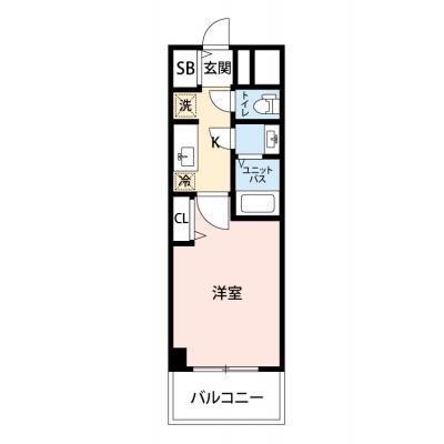 【🎉初期費用オフ｜お得なキャンペーン】【禁煙🚭/Wi-Fi無料🌐】マイナビSTAY名古屋ドリーム　1402の物件間取り図