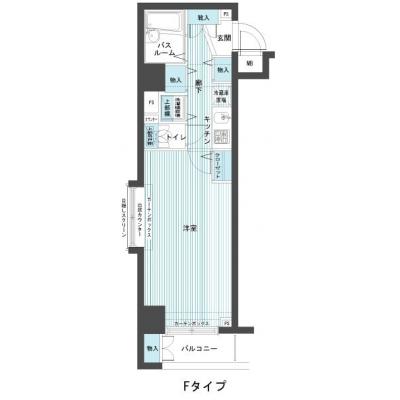 ★格安キャンペーン実施中★　室内動画あり・G-Style.BBwf東京　JR山手線　五反田駅前1B（禁煙）【嬉しいインターネット料金込み♪食器類や調理器具等の生活備品も日額料金に含んでいます♪】の物件間取り図
