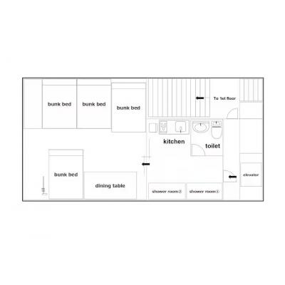 FUKUHOUSE船場　立地抜群！飲食店多数　心斎橋、梅田へのアクセス便利の物件間取り図