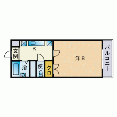 ♪家具家電新品へリニューアル済み♪ウェルス大濠北の物件間取り図