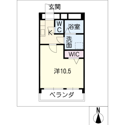 アルDEスリー中村日赤　204の物件間取り図