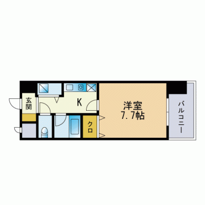 ♪唐人町駅徒歩１分 2番出口目の前♪　ウェルス21ヤオジの物件間取り図
