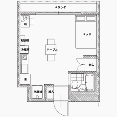 ラ・エスペランス１の物件間取り図