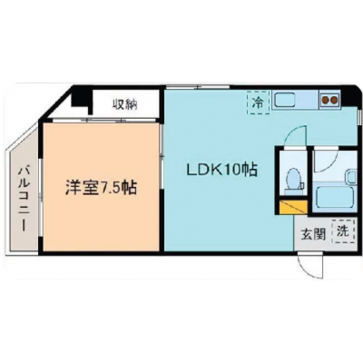 KIT【近江町市場徒歩9分♪】駅徒歩圏内☆2名入居可☆駐車場有　GI0110の物件間取り図