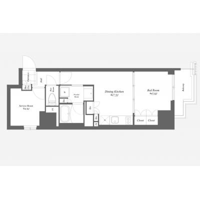 THE GATEHOUSE浅草雷門の物件間取り図