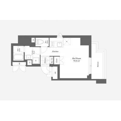 THE GATEHOUSE浅草雷門の物件間取り図