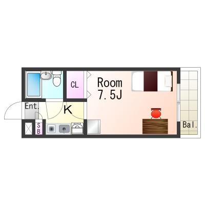 OneLife垂水コスモSL【駅チカ・3点ユニットバスタイプ】の物件間取り図