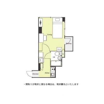 ユニオンマンスリー八王子１２　303　1K・シングル☆【禁煙ルーム】人気の角部屋！便利な宅配ボックス付き＆安心のモニター付きインターフォン完備の物件間取り図