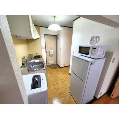🔷🔹🔸🔶2人入居可⭐広々2Kタイプ⭐閑静な住宅街⭐軽量鉄骨造⭐【禁煙&Wi-Fi無料】⭐🔶🔸🔹🔷「K35」の物件間取り図