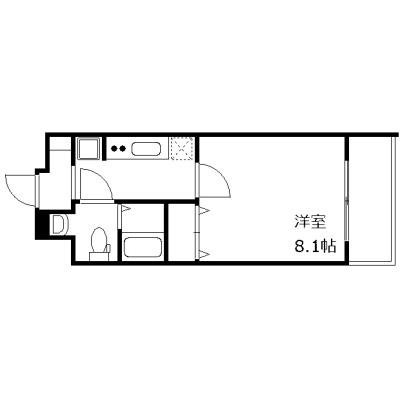OneLife綾瀬レンティー【▼バストイレ別、独立洗面台、浴室乾燥機付き】の物件間取り図