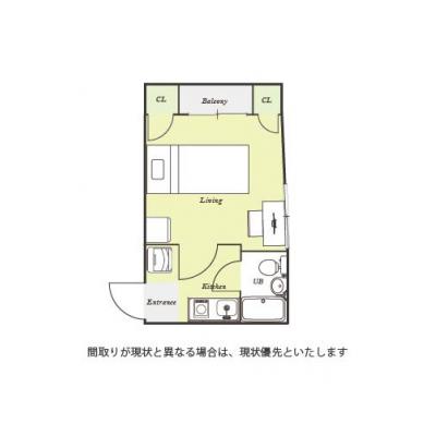 ユニオンマンスリー東伏見１　402　1K・シングル☆【禁煙ルーム】人気の角部屋♪デスク・チェア＆たっぷり収納2ドア冷蔵庫など生活家電のあるお部屋/早稲田大学東伏見キャンパスへ徒歩通学の物件間取り図