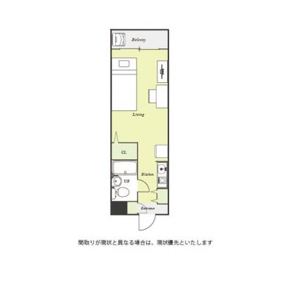 ユニオンマンスリー清瀬４　403　1R・シングル☆【禁煙ルーム】デスク・チェア＆たっぷり収納2ドア冷蔵庫など生活家電のあるお部屋/西武池袋線で池袋駅まで乗り換えなしの物件間取り図