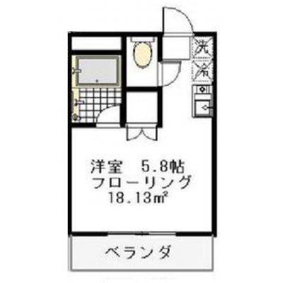 【J’sマンスリー西船橋Ⅱ 303】即入居可🌟厚さ20㎝高密度ポケットコイルマットレス使用！最寄り駅まで徒歩4分！コンビニ、スーパーも近く整った住環境☆【インターネット無料】の物件間取り図