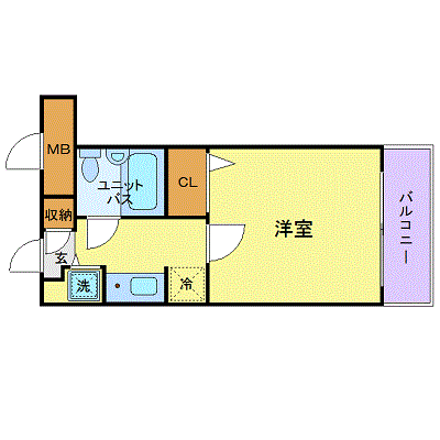 マンスリーリブマックス京王線上北沢▲【駅4分・オートロック】≪スマートシリーズ≫の物件間取り図