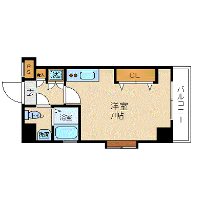マンスリーリブマックス総武線両国ステーションフロント▲『1R・駅3分』【独立洗面】≪スタンダードシリーズ≫の物件間取り図