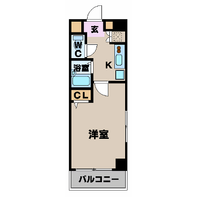 マンスリーリブマックス新宿WESTシティ■【21平米・セパレート・浴室乾燥・2口ガス】≪スタンダードシリーズ≫の物件間取り図