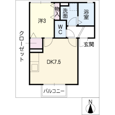 アルDEスリー有松　PlusOne　202の物件間取り図