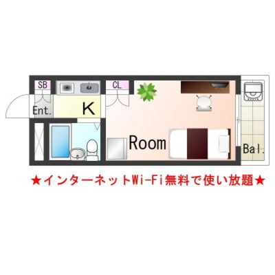OneLife塚口駅前SL【Wi-Fi無制限・駅チカ・オートロック】の物件間取り図