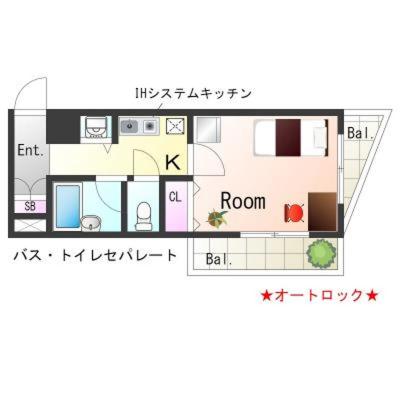 OneLife明石桜町ハイツSL【オートロック】の物件間取り図