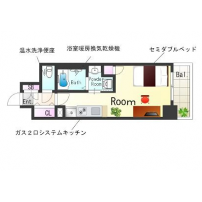 OneLife西宮テラスSL＜TYPE1＞【オートロック・西宮ガーデンズすぐ近く！】の物件間取り図