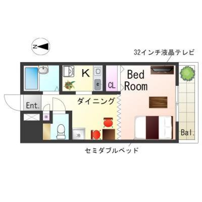 OneLife今津グランデSL【駅チカ・バストイレ別】の物件間取り図