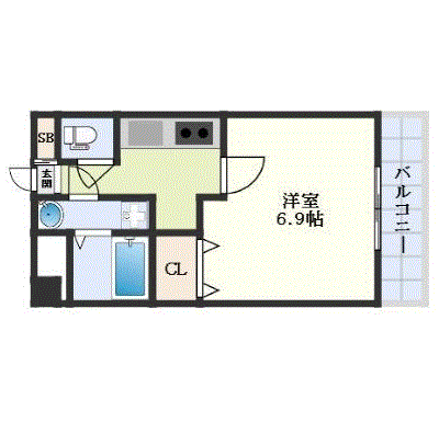 グッドステイJR芦屋駅西アムール△【ベーシック・設備充実】の物件間取り図