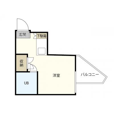 エールマンスリー横川　九番館（3-4)　【★無料WI-FI標準装備（無制限）★リーズナブル物件、ゴミ毎日回収、JR横川駅徒歩圏内】の間取り図