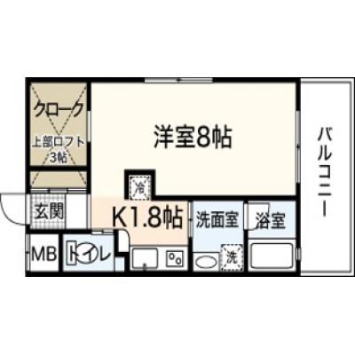 エールマンスリー広島駅　弐番館(9-1)　【★無料WI-FI標準装備（無制限）★、広島駅徒歩圏内、角部屋、32型TV、乾燥機能付洗濯機】の物件間取り図