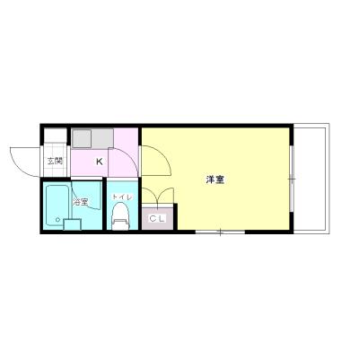 エールマンスリー井口　(5-5)　【★無料WI-FI標準装備（無制限）★、ゴミ毎日回収、アルパーク　LECT　草津南駅徒歩圏内、陽当たり良好】の間取り図