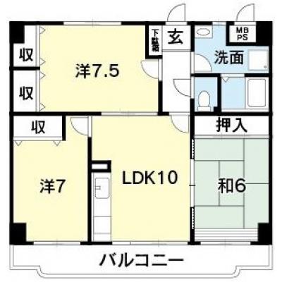 サンライズアベニューの物件間取り図