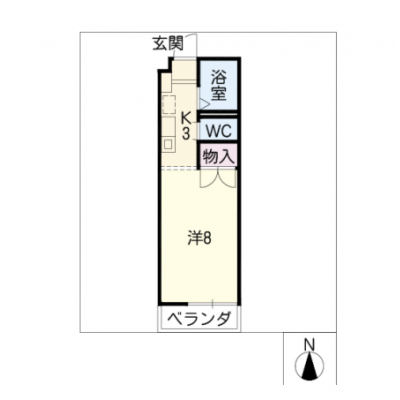 アルDEスリー本陣　301の物件間取り図