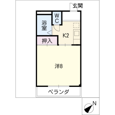 アルDEスリー本星崎　302の物件間取り図