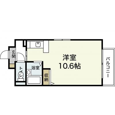 エールマンスリー八丁堀（7-5)　【★無料WI-FI標準装備（無制限）★・シングルベット・バストイレ別・ゴミ簡易分別毎日回収】の物件間取り図
