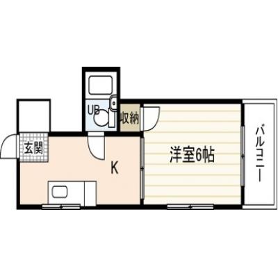 エールマンスリー広島駅北　五番館（4-8）【★無料WI-FI標準装備（無制限）★、３２型TV、ゴミ毎日回収、JR広島駅徒歩圏内】の物件間取り図