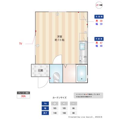 【ノルウェイの森】　JR蒲田駅6分　高速インターネット無料　外国籍可　の物件間取り図