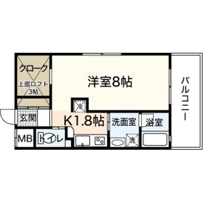 エールマンスリー広島駅　弐番館(10-1)　【★無料WI-FI標準装備（無制限）★、広島駅徒歩圏内、角部屋、32型TV、乾燥機能付洗濯機】の物件間取り図