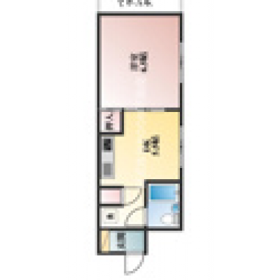 東町ペアシティ（1ＤＫ）の物件間取り図
