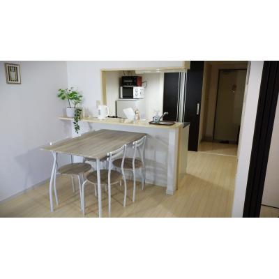 ソフィテル・紺屋町　ジュニアスィート１【ダブルベッド】広々１LDK37㎡　高速WIFI　LAN接続可　無料設備充実　交通アクセス抜群　快適な生活環境をの物件間取り図