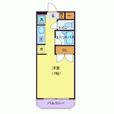 OneLife上盛岡スイーム【★オートロック・バストイレ別】の物件間取り図