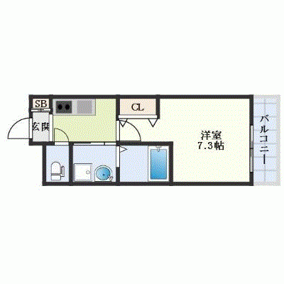 OneLife熊大北クロノス【★設備充実】の物件間取り図