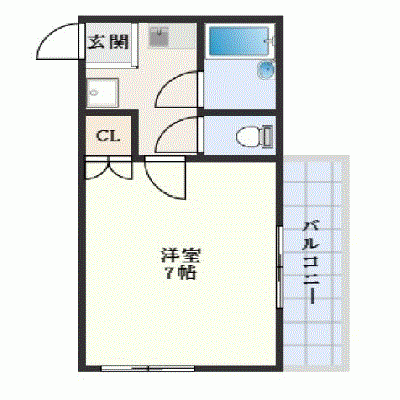 OneLife熊本グレイスⅠ【★室内洗濯機・バス・トイレ別】の物件間取り図