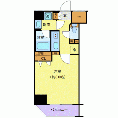 OneLife亀戸4th【★Wi-Fi無制限・追い焚き機能・浴室乾燥付！】の間取り図