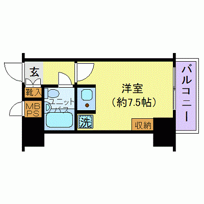 OneLife仙台プラザ【★3点ユニットバスタイプ】の物件間取り図
