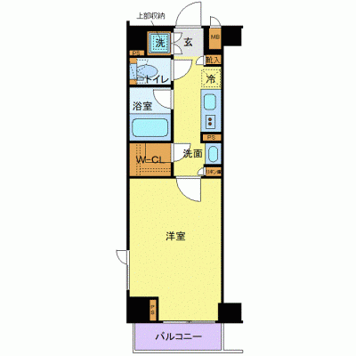 OneLife亀戸天神前NORTH【★独立洗面・浴室乾燥付！】の物件間取り図