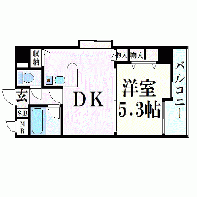 OneLife熊本城南プラザ【★オートロック・浴室換気乾燥機・温水洗浄便座】の物件間取り図