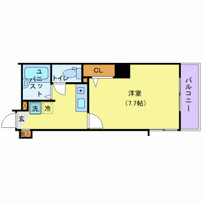 OneLife五橋ベール＜TYPE2＞【★駅3分・オートロック・バストイレ別】の物件間取り図