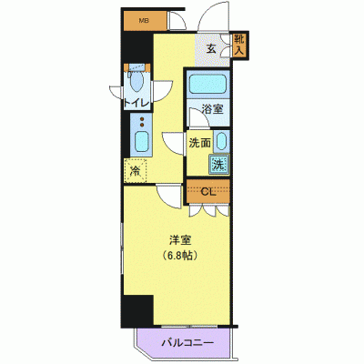 OneLife両国アイル【★独立洗面・浴室乾燥付！】の物件間取り図