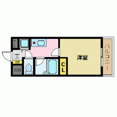 OneLife熊本大学病院西フィネス【★バストイレ別・オートロック】の物件間取り図