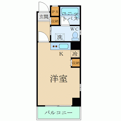 OneLife錦糸町公園北【★2口キッチン・温水洗浄機能付き便座！】の物件間取り図