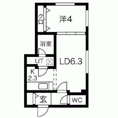 OneLife札幌すすきのチーフ【★1LDK・禁煙ルーム有・浴室乾燥機】の物件間取り図